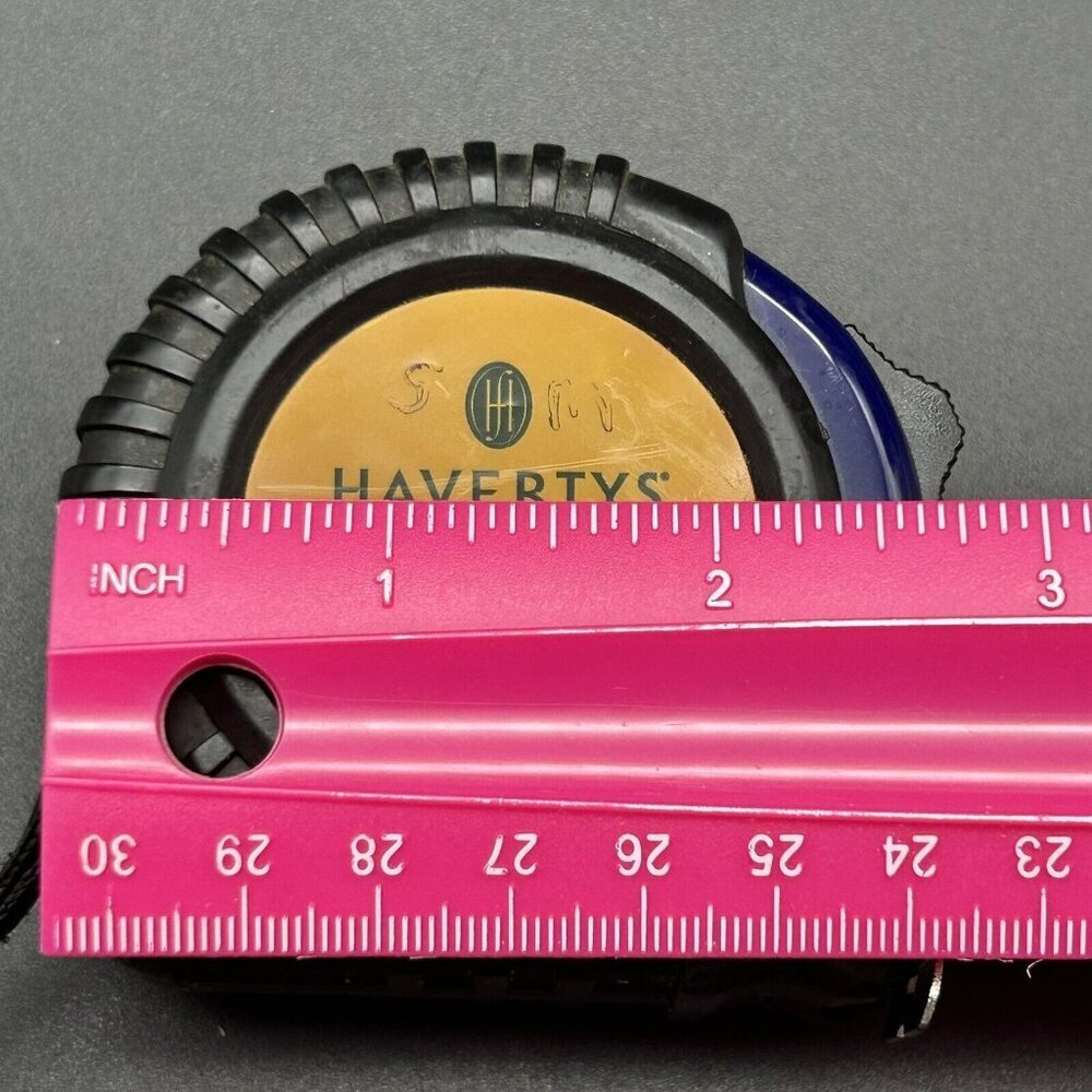 Vintage Advertising Havertys Sealy Tape Measure 16ft Locks Belt Pocket Clip - Picture 7 of 7